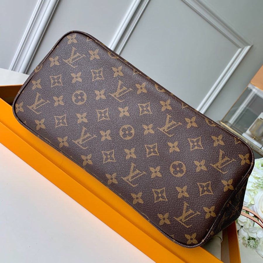 Lv Neverfull Inside Out MM Brown and Beige