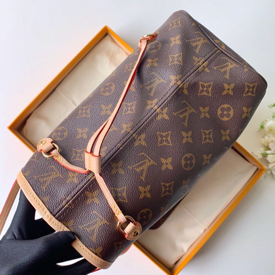 Lv Neverfull Inside Out MM Brown and Beige